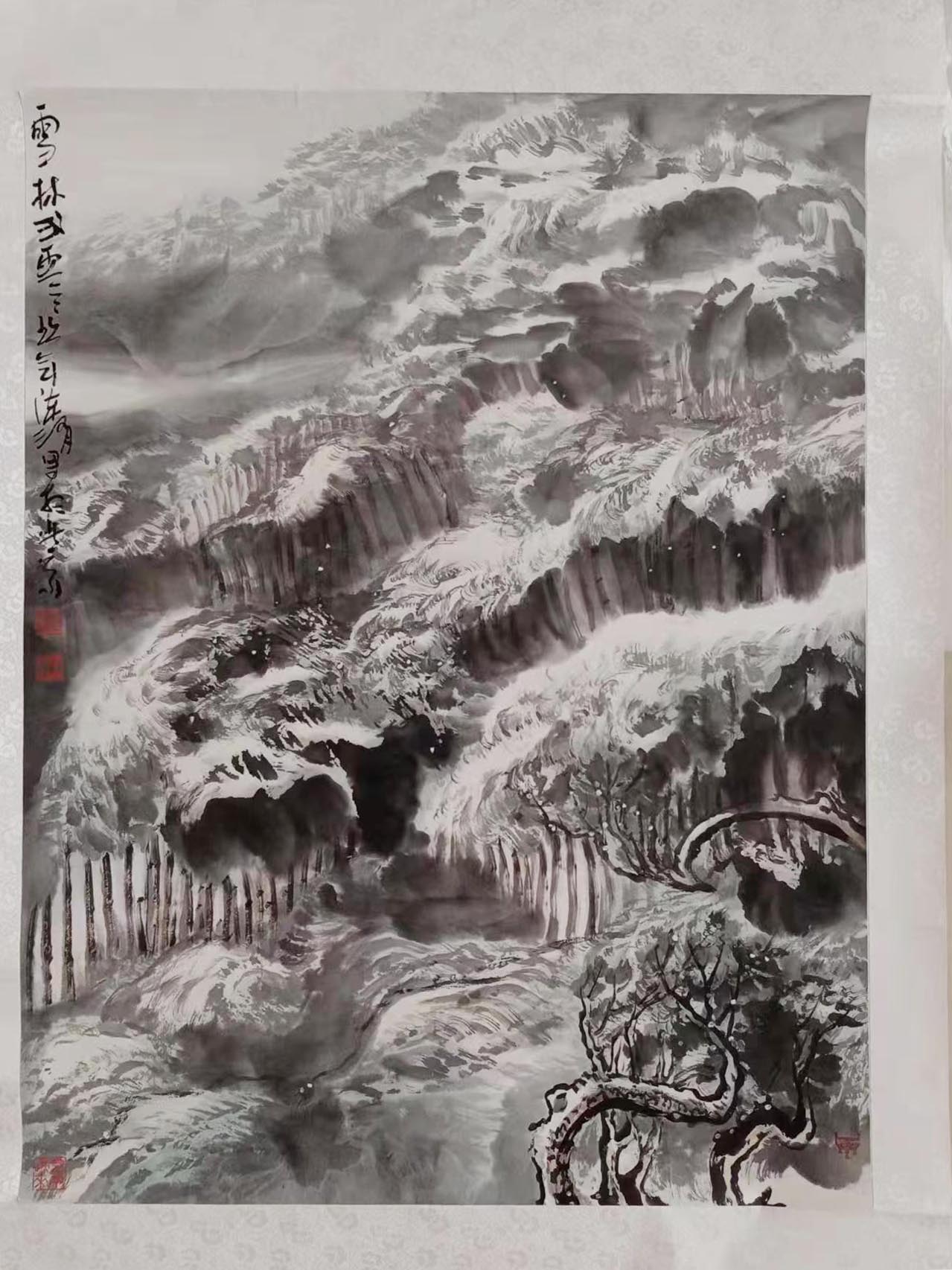 陈渭《雪林》