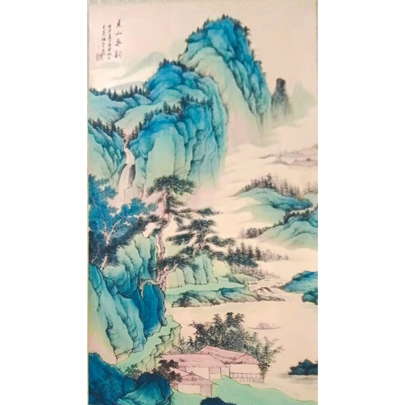 青绿山水画AB01956
