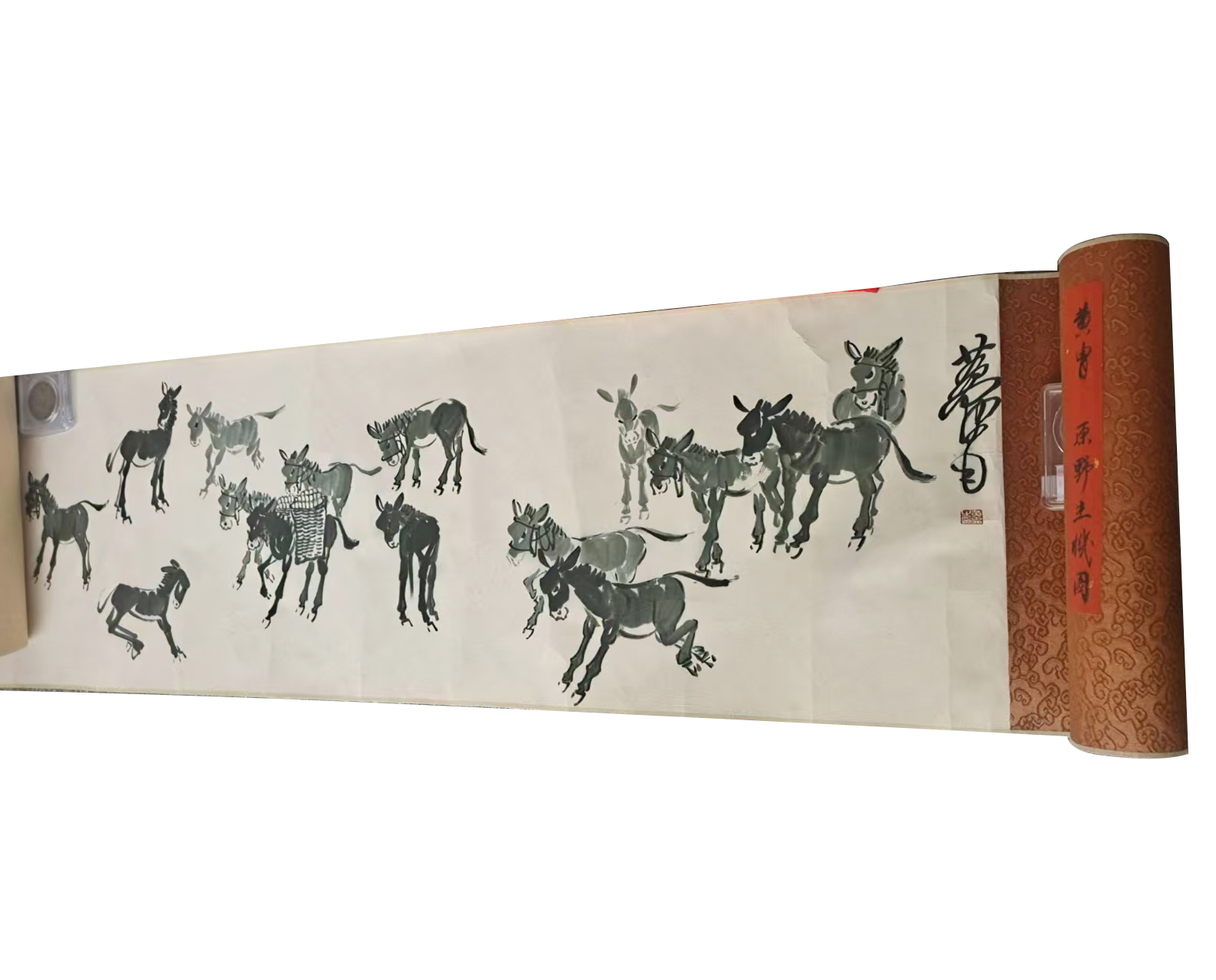黄胄&mdash;群驴图AD7460