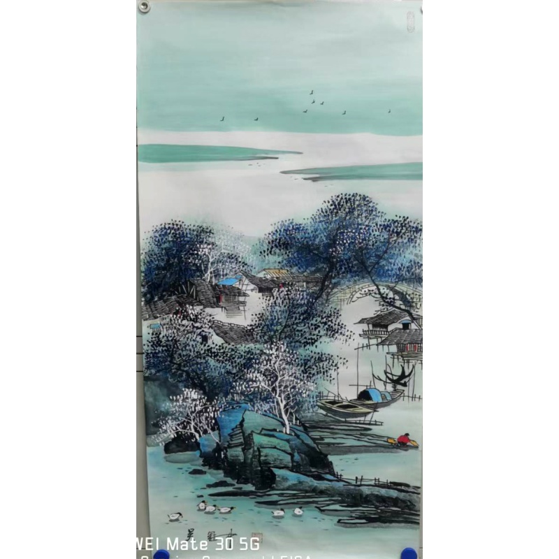 吴冠中江南水乡AD7660