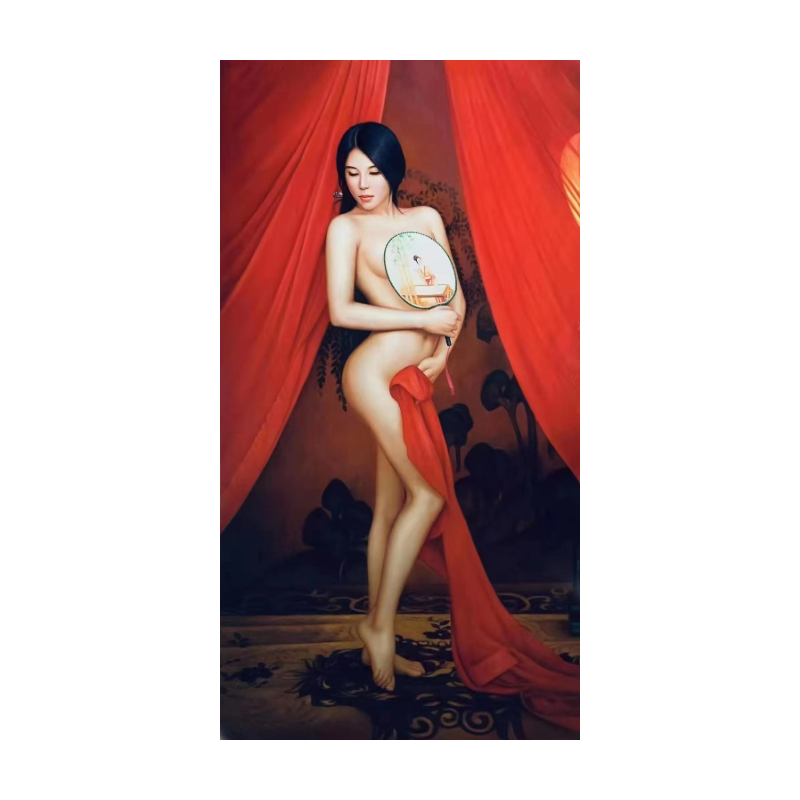 张嘉应油画《遐想2》AD7711