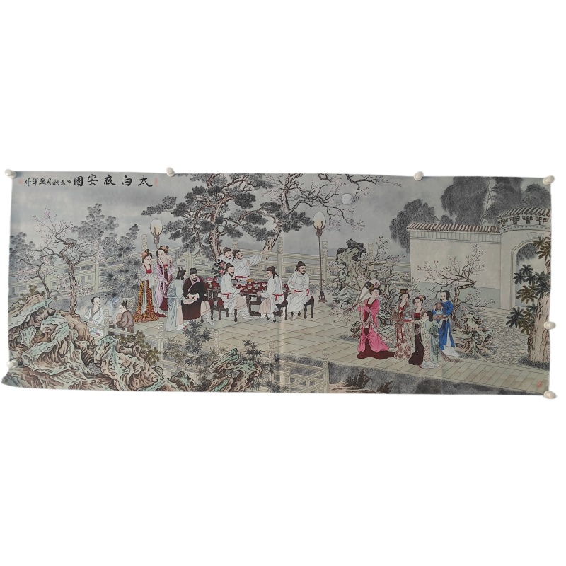 张军（树增）《太白夜宴图》AD7730