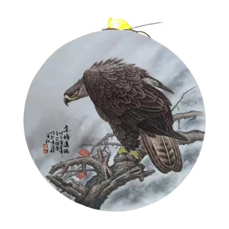 高温瓷板画《雄鹰》一套AD7692