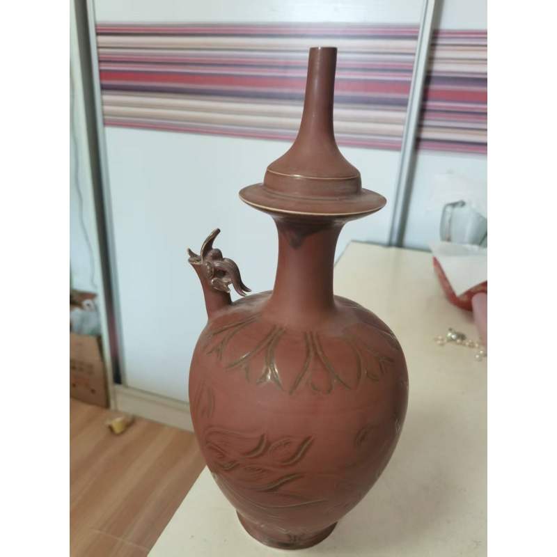 酱釉凤首执壶AD7720