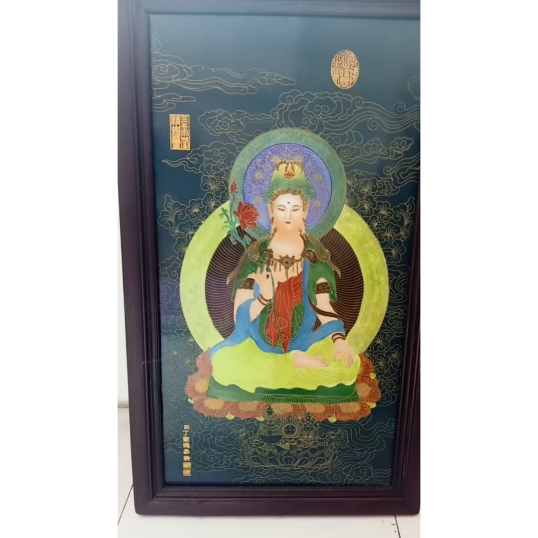 丁观鹏瓷板画AD7818