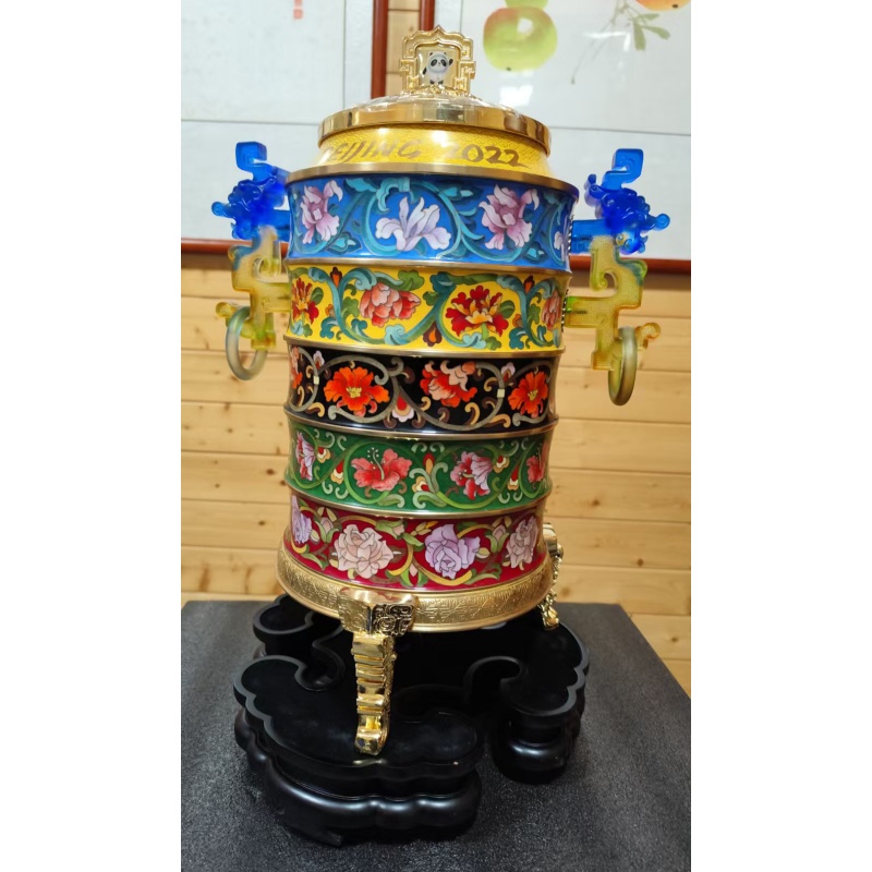 冬奥五环珐琅尊（景泰蓝）AB3688