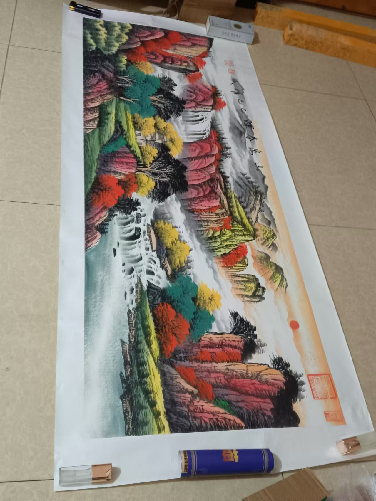 余耀斌《山泉春晖》AD7883