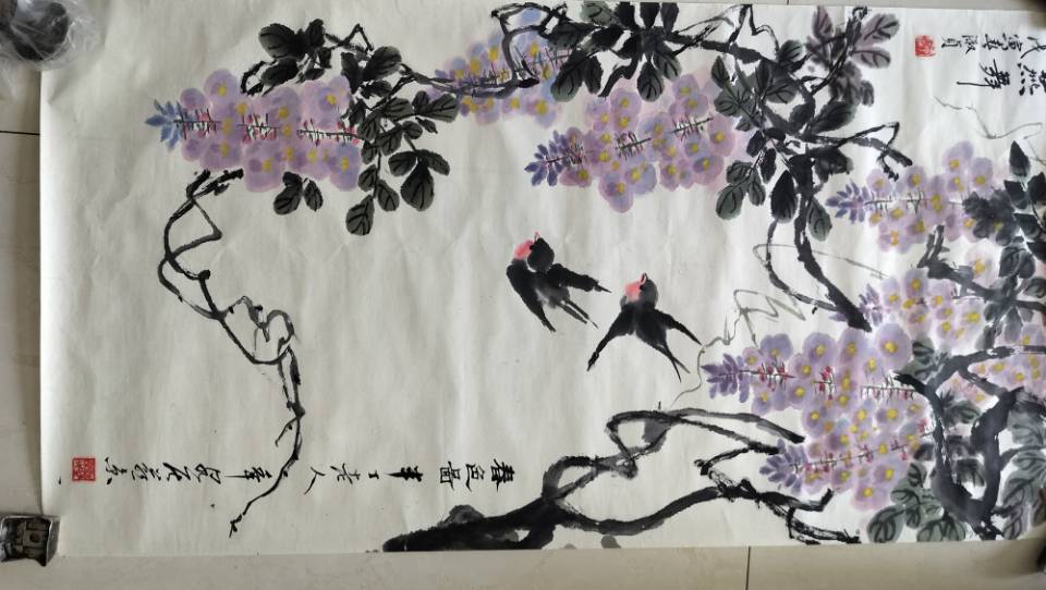 双燕图