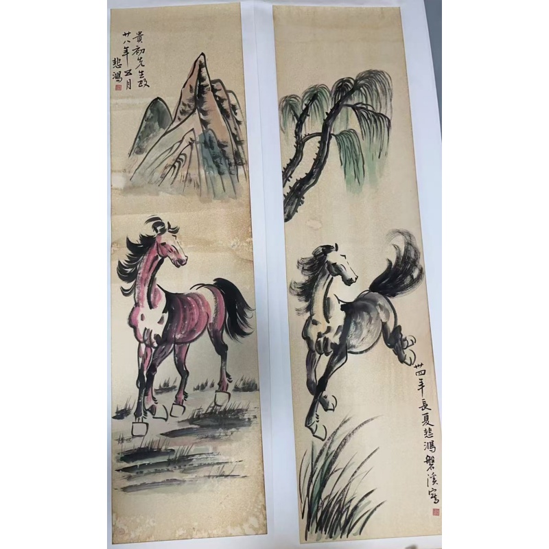 徐悲鸿   奔马图AD7966
