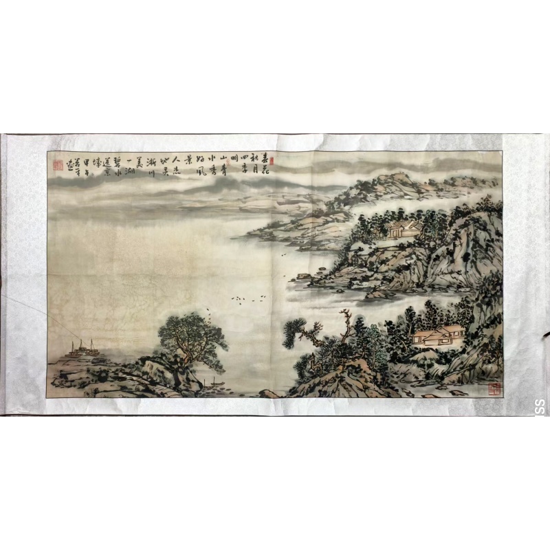 秋景写意山水（六尺横幅）AE1631