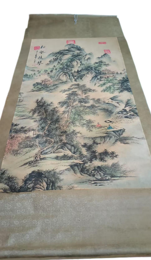 张大千 松壑扶琴AD8297