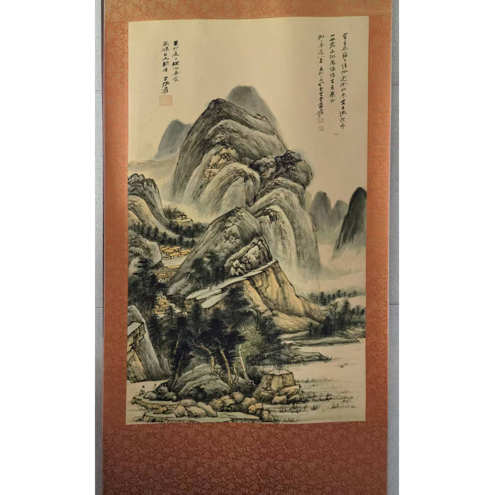 张大千《峦林幽树图》AD8280