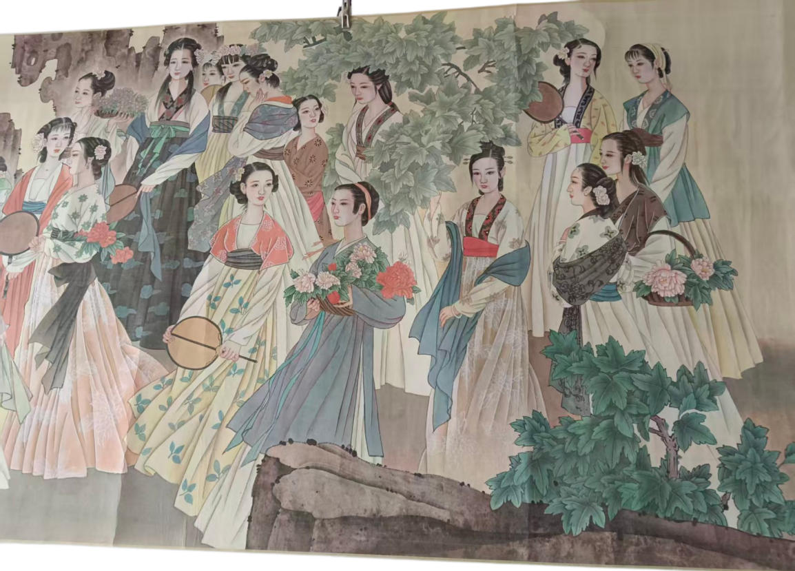 张大千《仕女图》AD8468