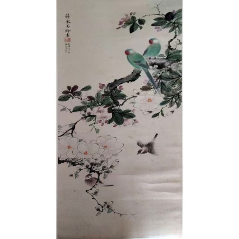 蒋宋美龄  花鸟图AD8536
