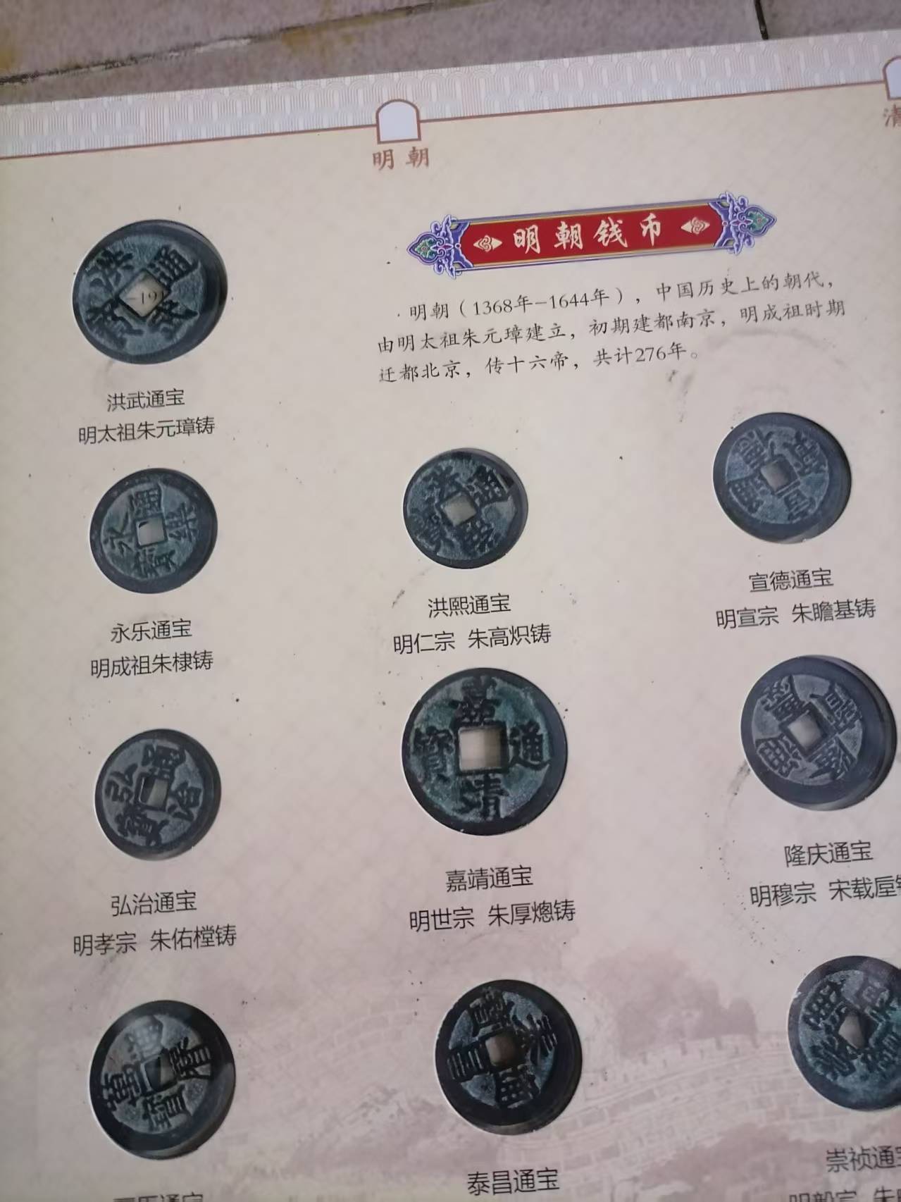 唐宋元明清古钱币珍藏册AD8457