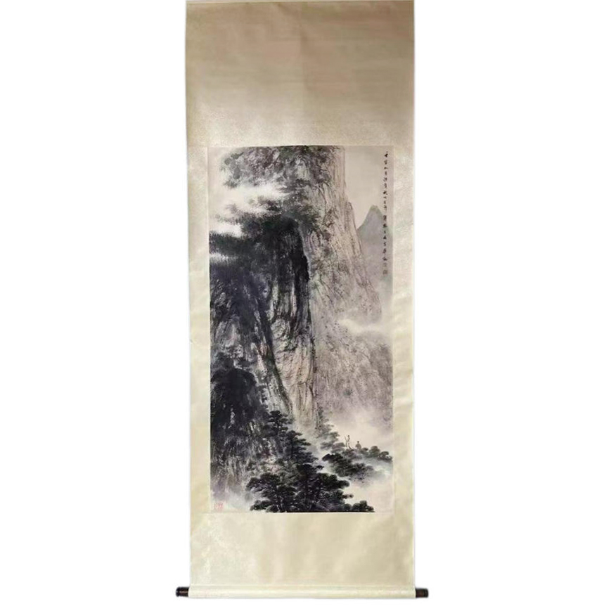 傅抱石山水立轴AD8494