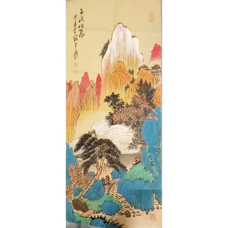 张大千山水画AD8521