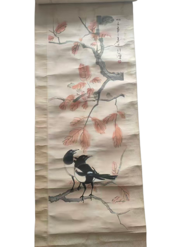 徐悲鸿   红叶喜鹊图AD8446