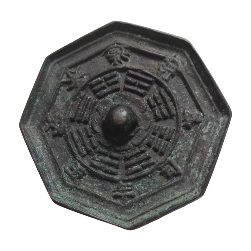 八角八卦符文青铜镜AC1169