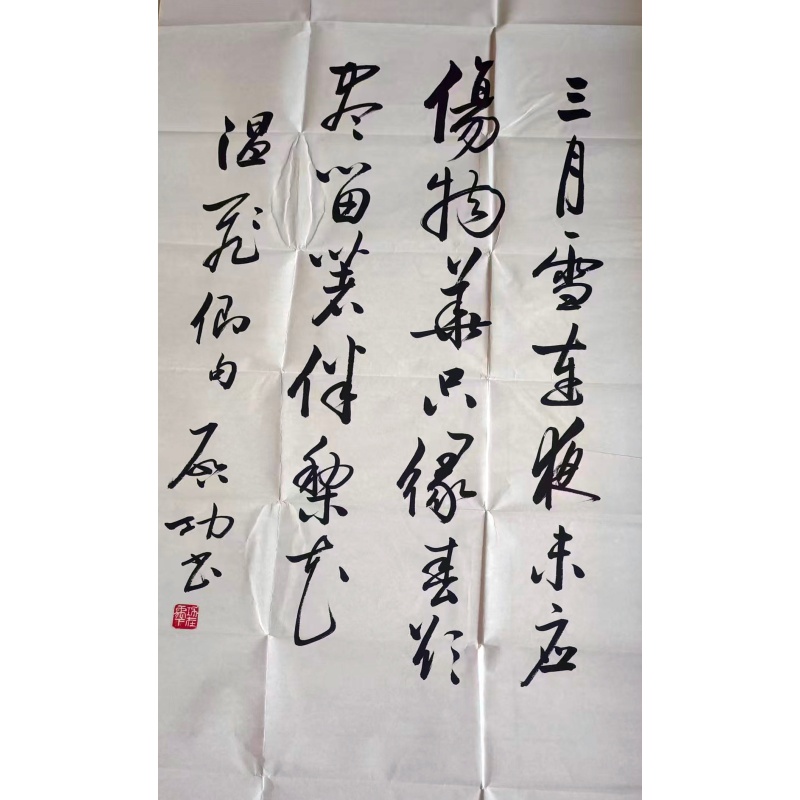 启功草书诗句AC1227
