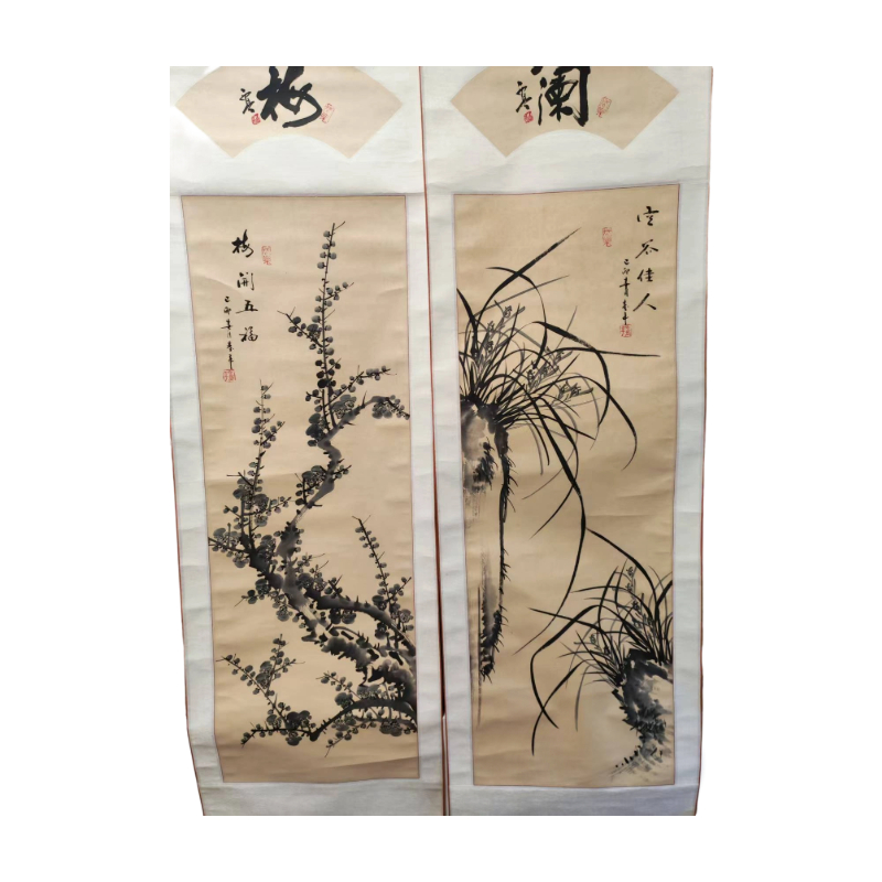 梅兰竹菊四条屏AC0772
