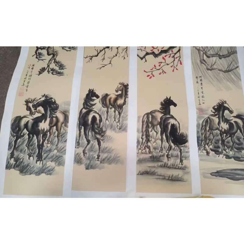 刘增生 八骏呈祥AD8746