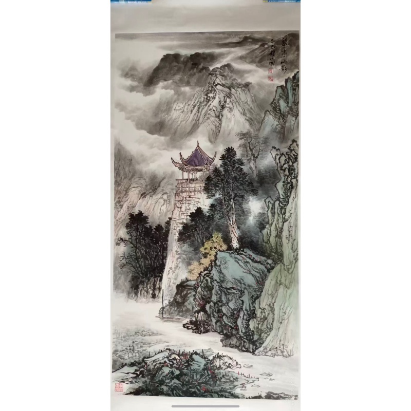 余耀斌《翠亭山影》AD8739