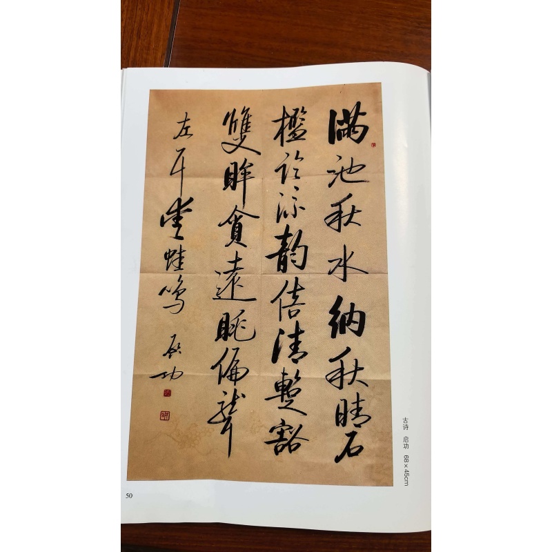 启功  书法AD8758