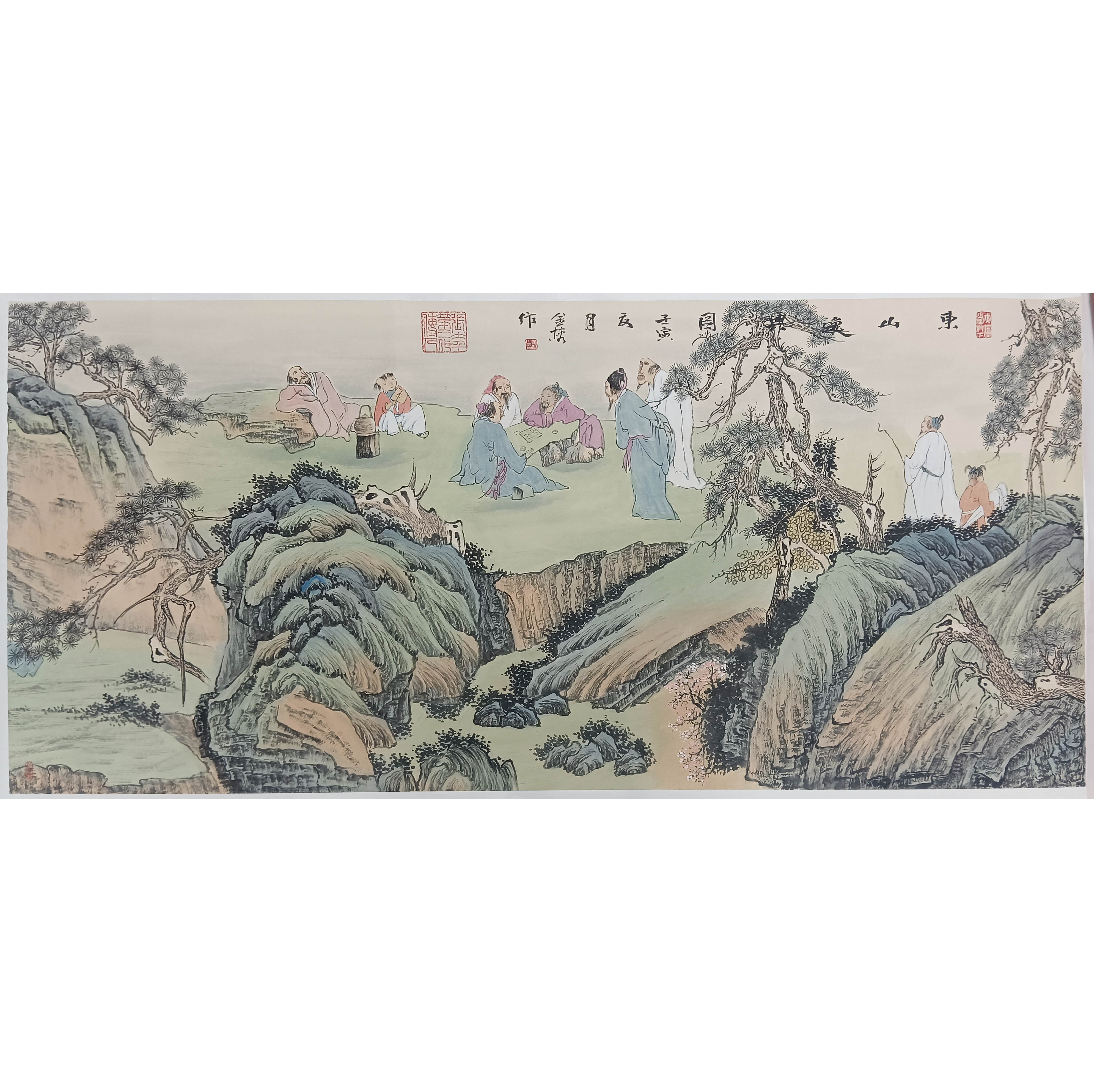 刘甲《东山雅集图》AD8797