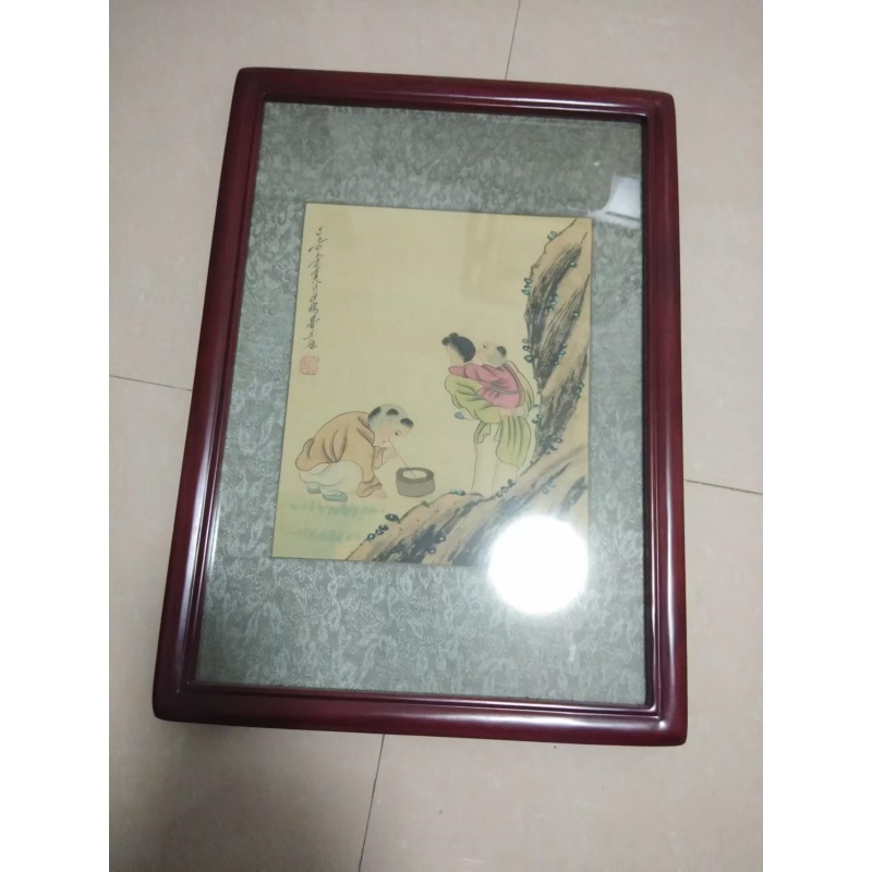 费丹旭仕女婴戏四条屏AB4187