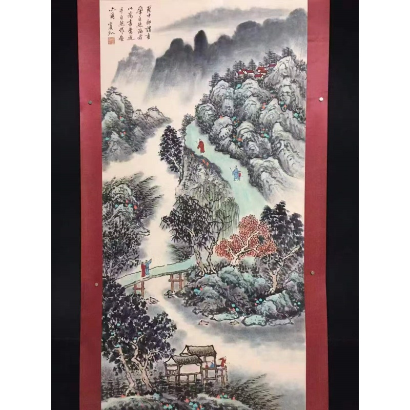 青绿山水画AB4151