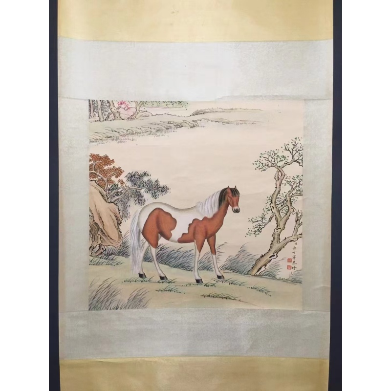 郎世宁单骏图AB4166