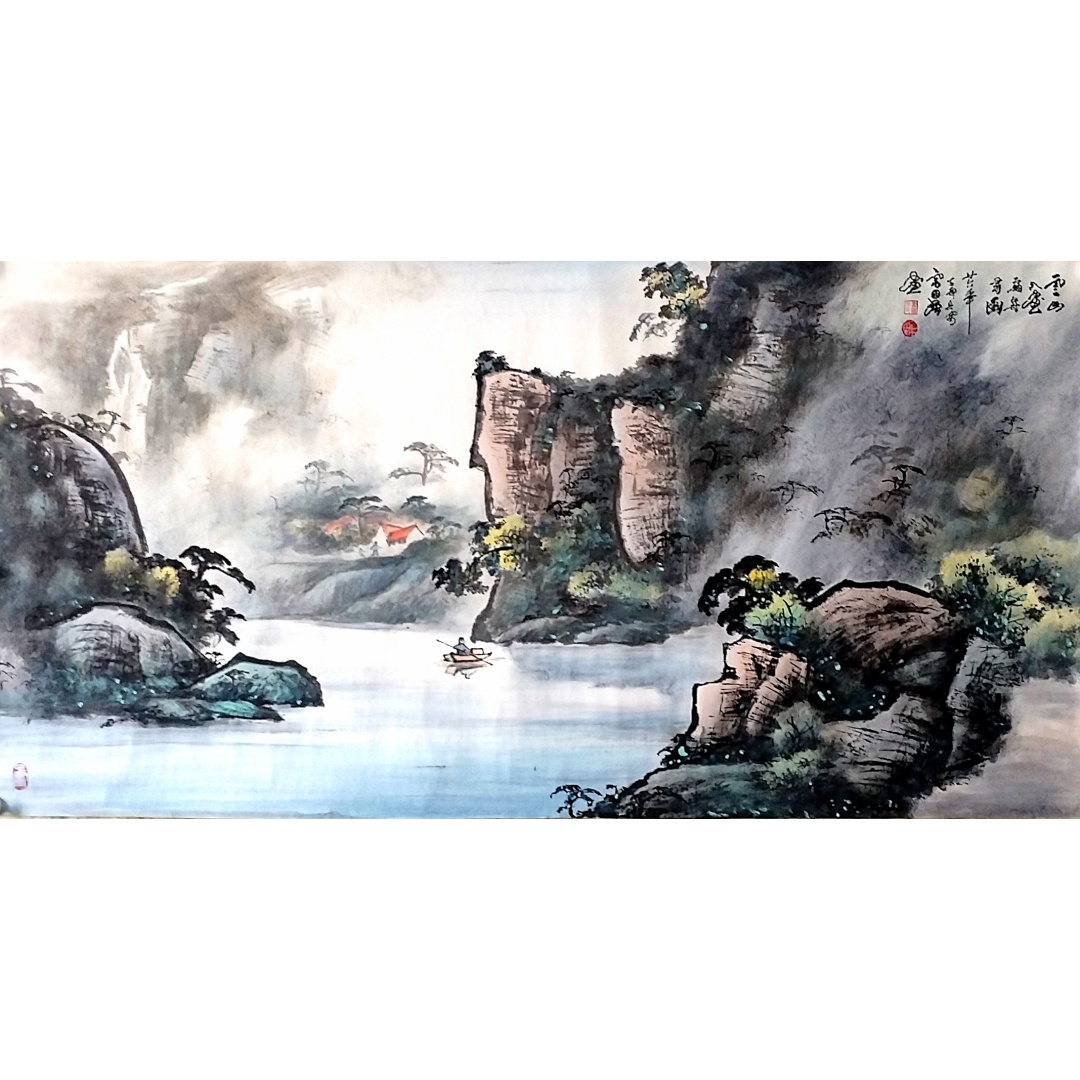 雷国强  山水2付AD8848