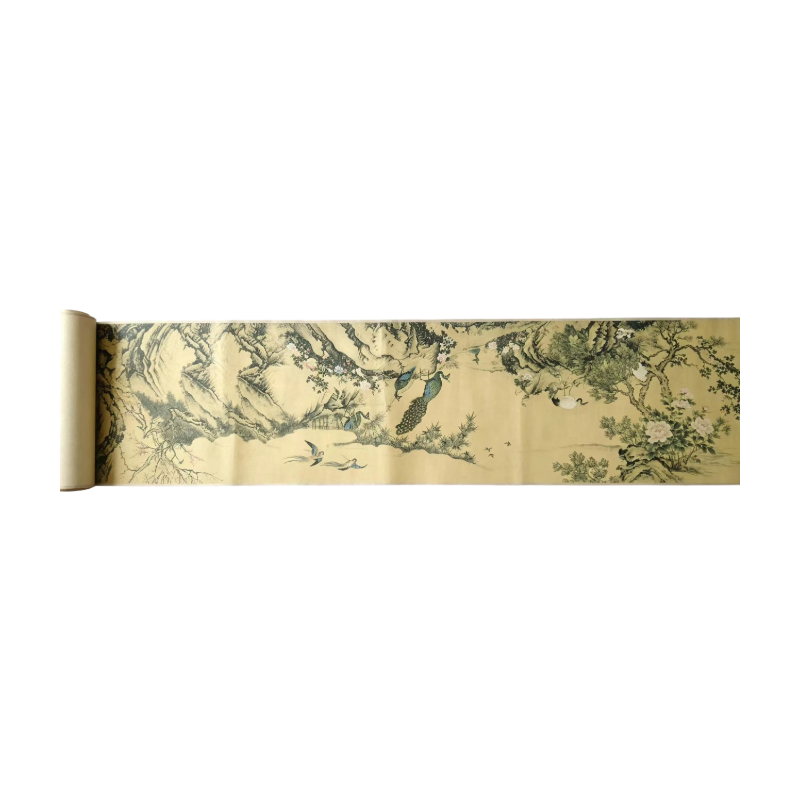 百鸟朝凤（孔雀仙鹤花鸟长卷AC1491