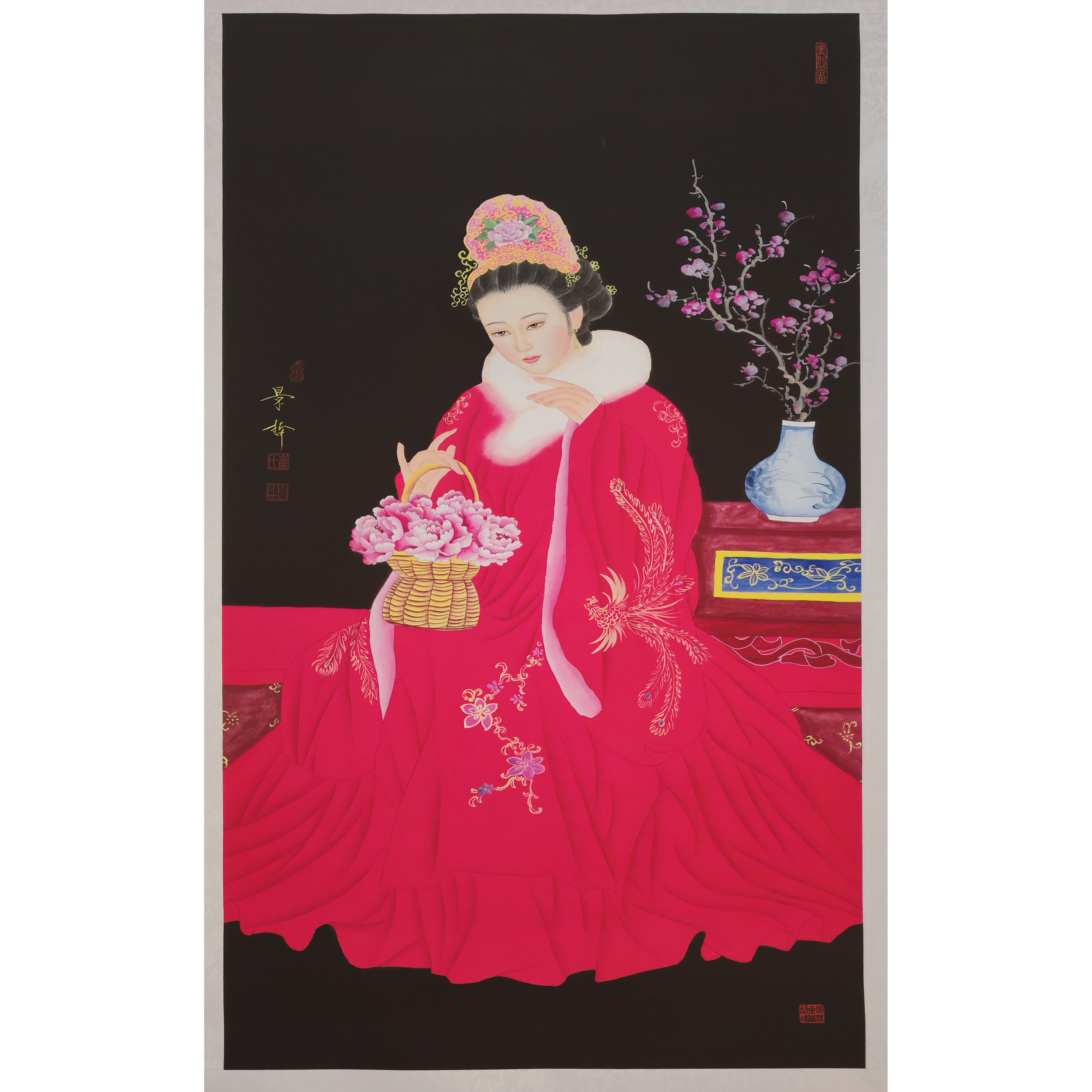 崔景哲（中国红：侍女）AD2165