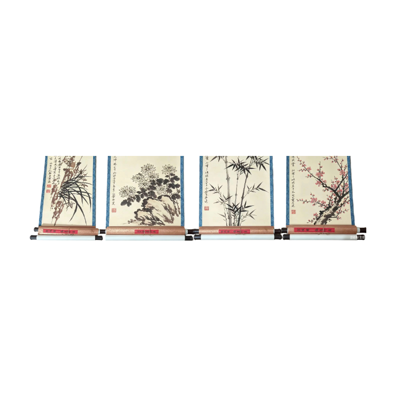 郑板桥《梅兰竹菊四条屏》AC1485