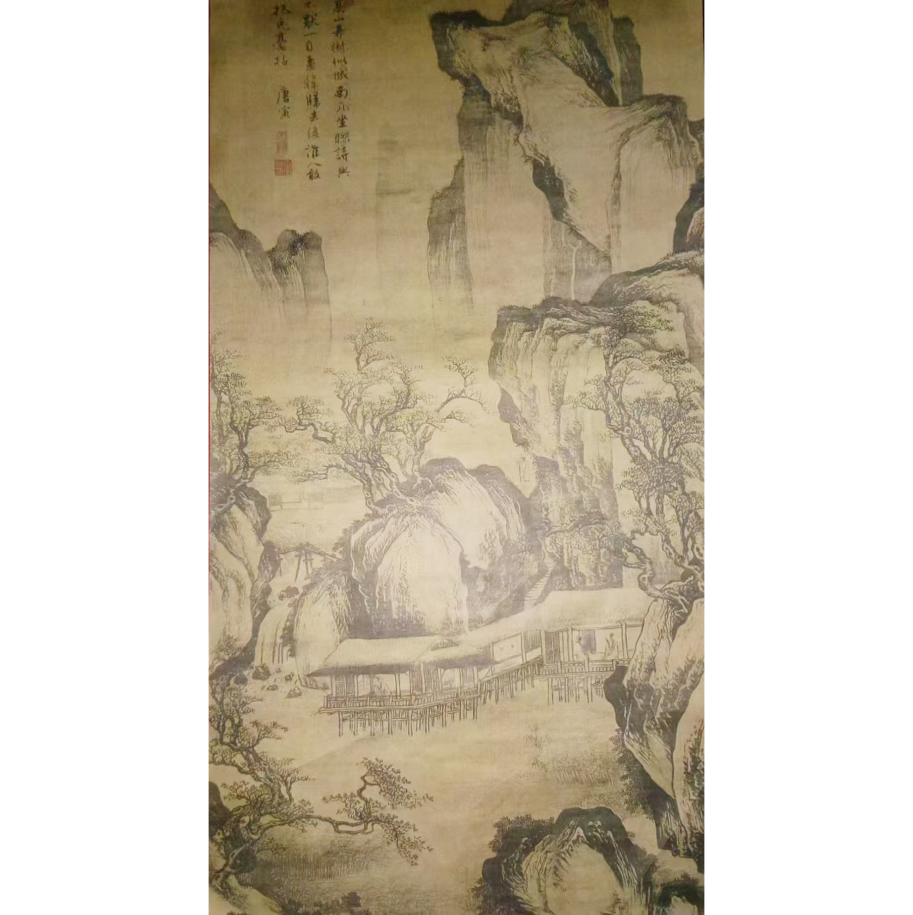 唐寅山水画AD8990