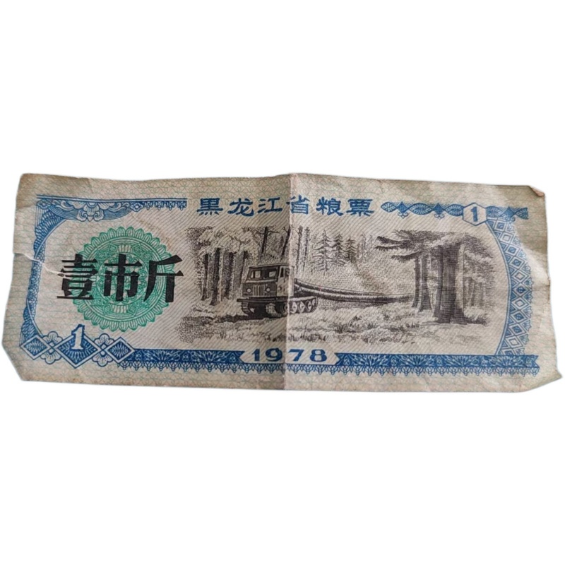 黑龙江地方粮票一市斤AE2017