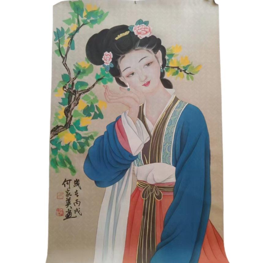 何家英  工笔仕女图AD2203