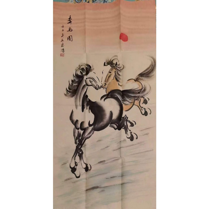 水墨国画《奔马图》AB4549