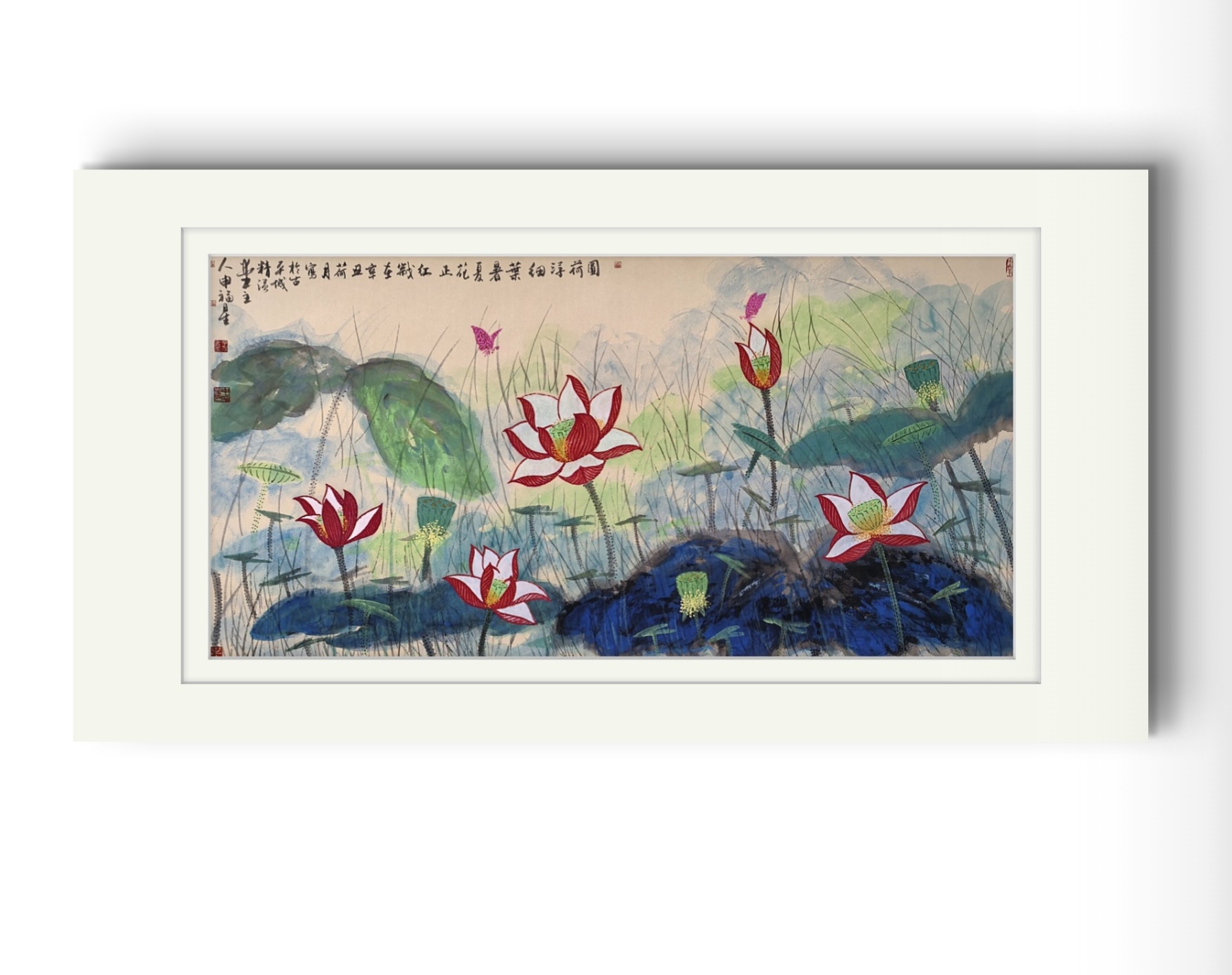中国画荷花AD9144