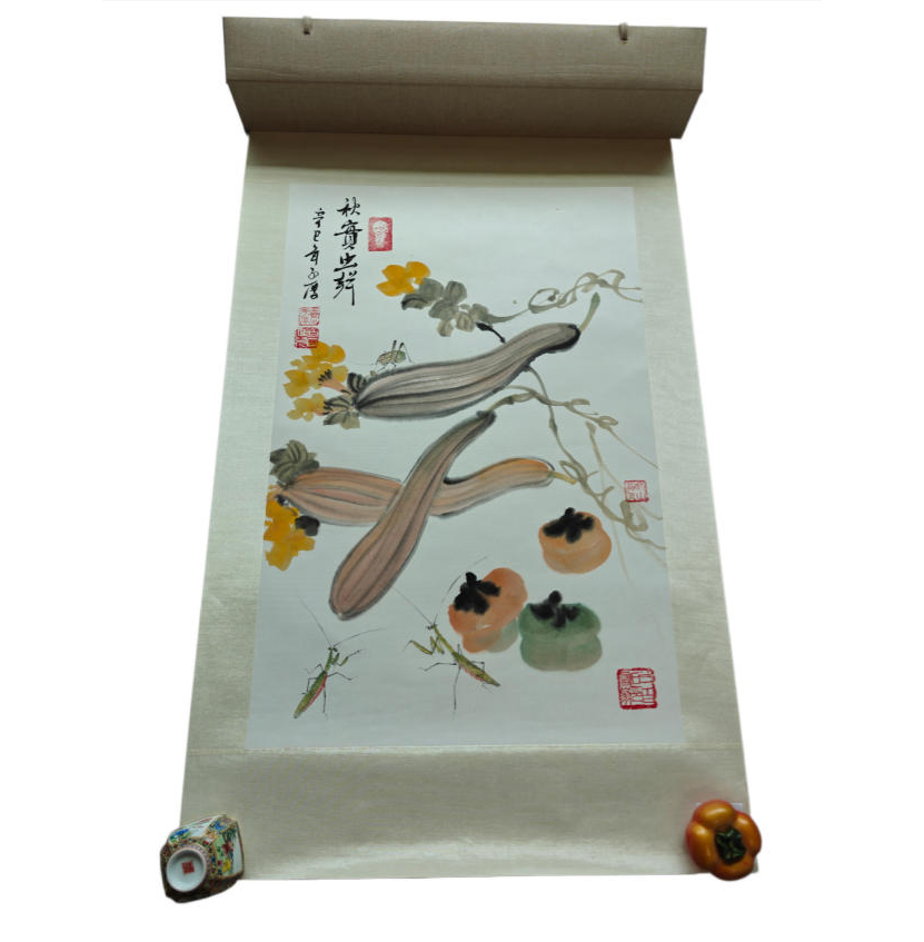 齐子厚《秋实虫声图》AD9145