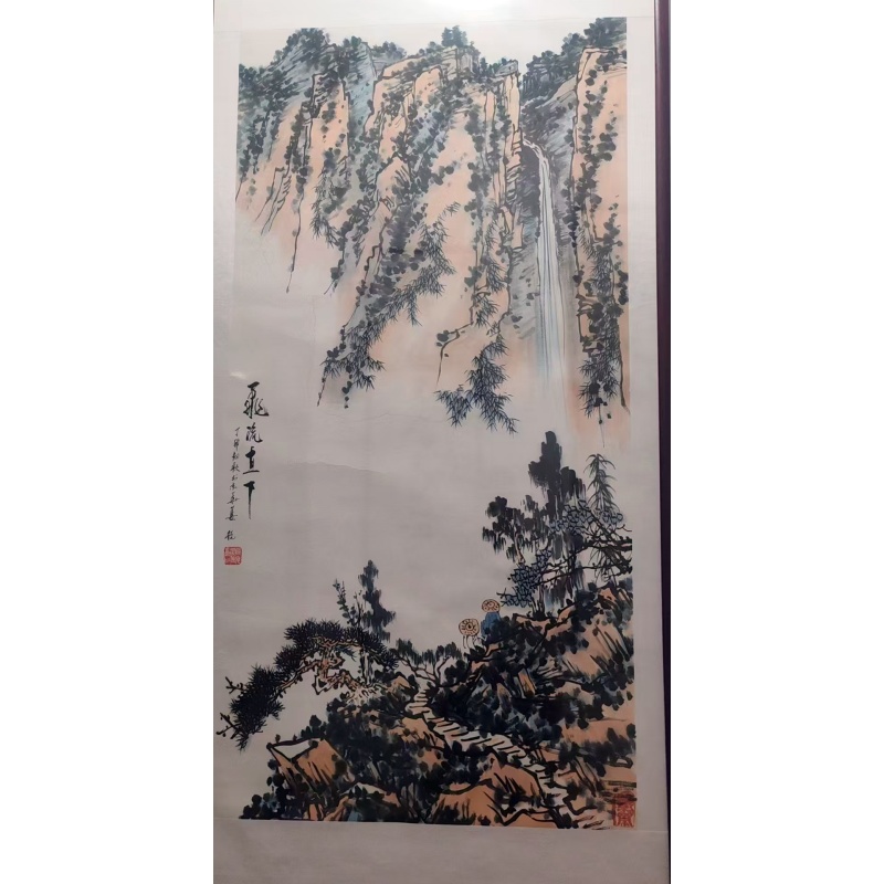 飞流直下观瀑图AC6245