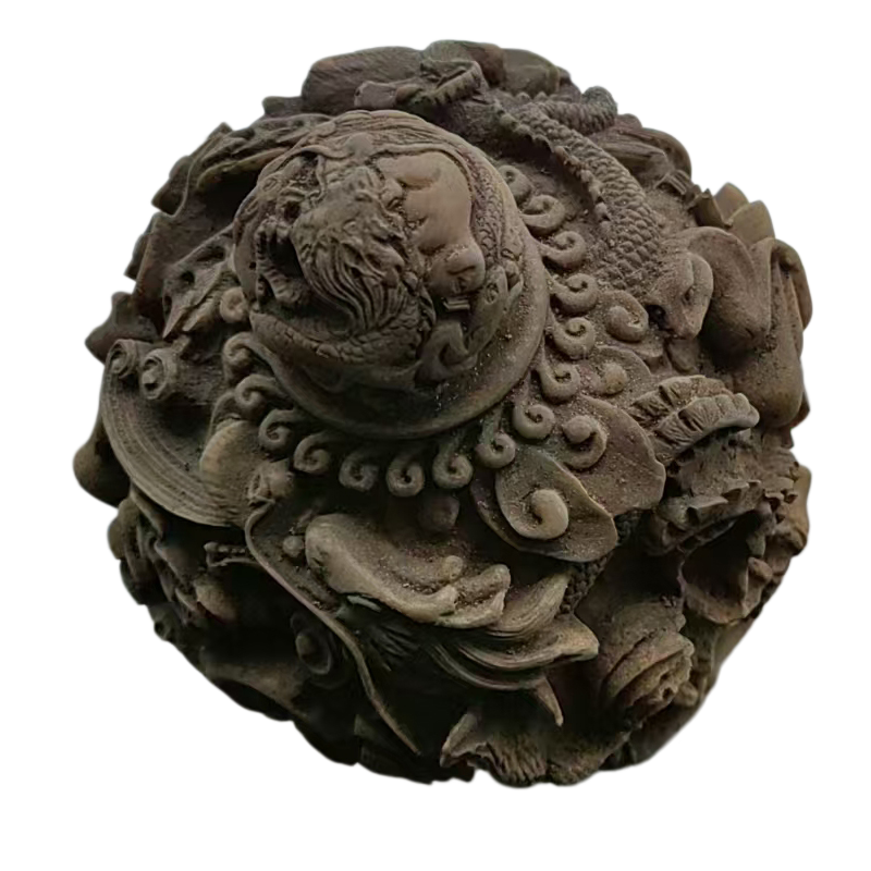 明代玉石宝塔十二生肖AC1330