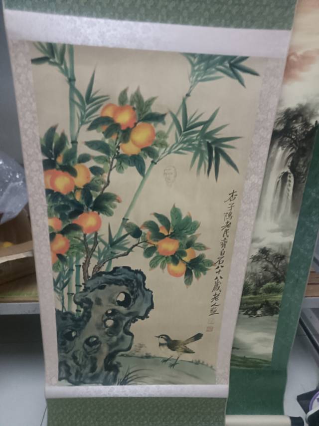齐白石老师的竹石双青