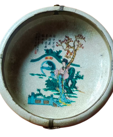 粉彩仕女图瓷洗AD9368