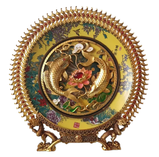 金玉满堂锦鲤观赏摆盘AD9388