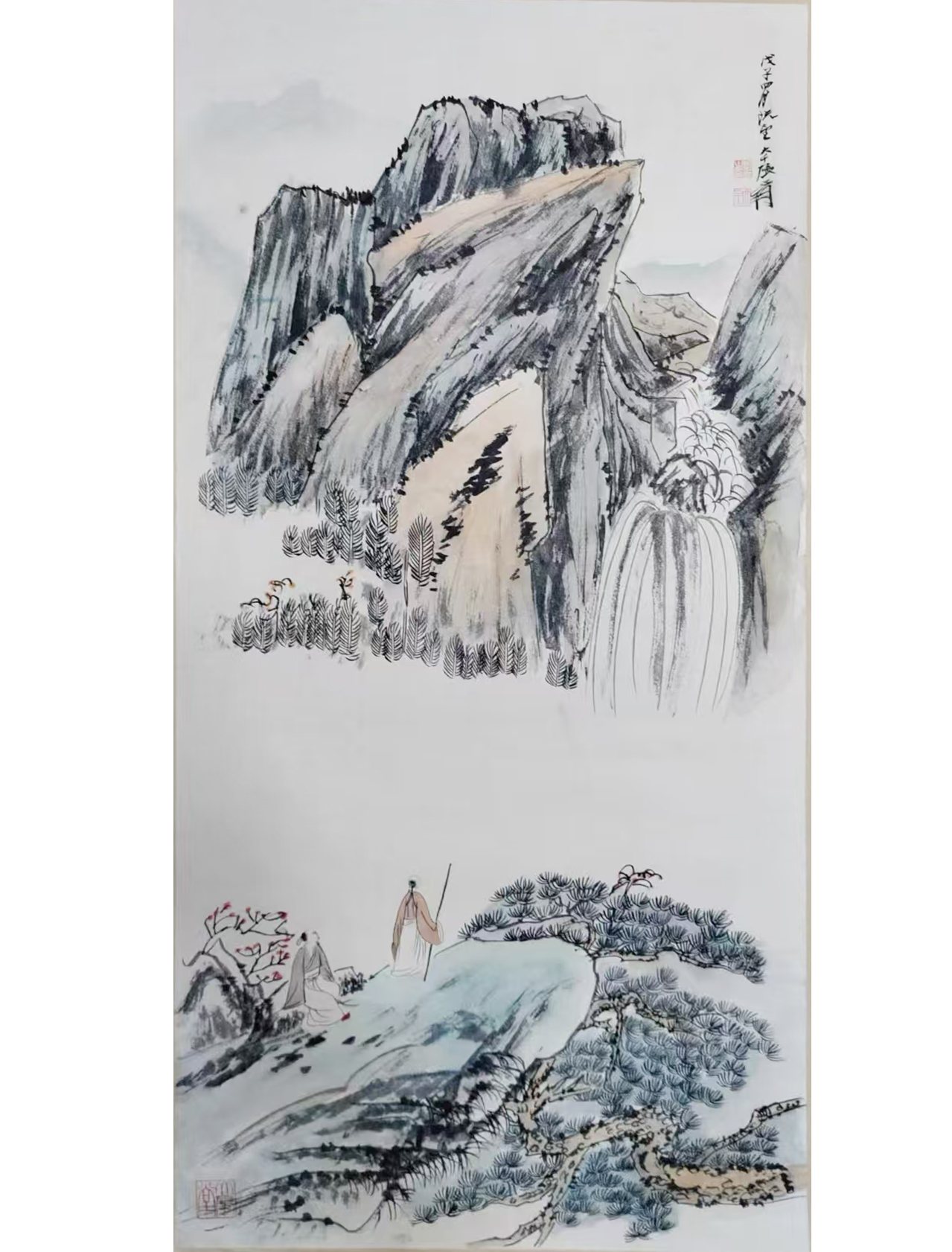 张大千  山水高仕图AD9356