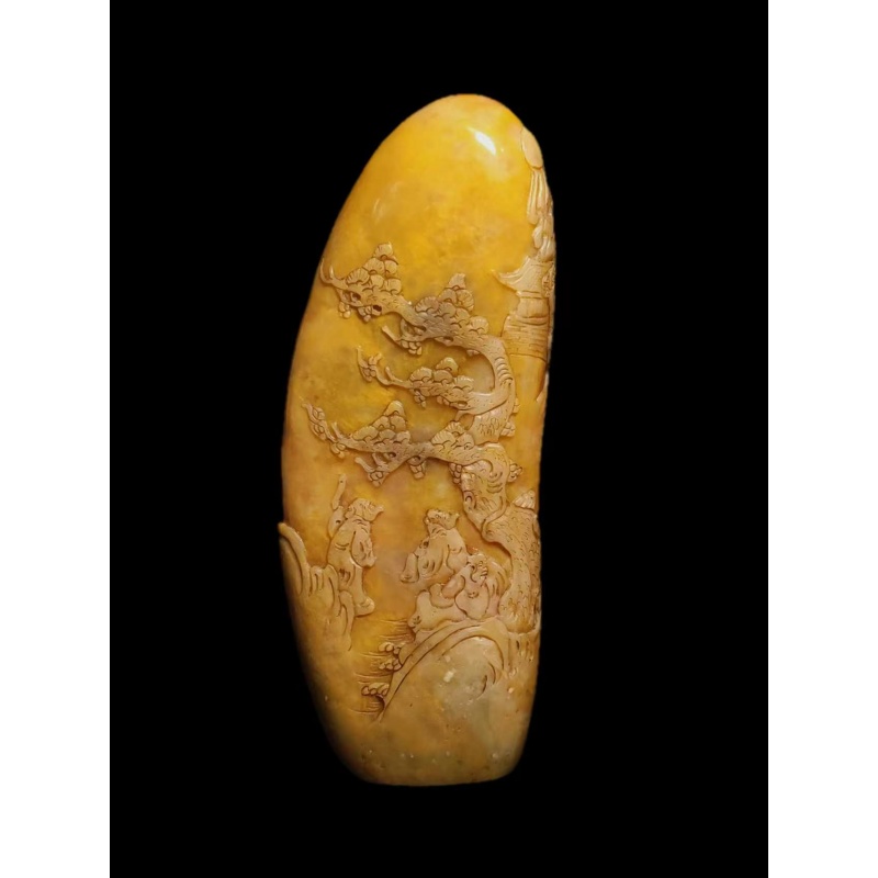 曼生款山水薄意随形章AB4970