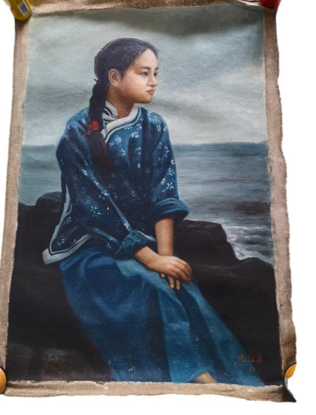 沈汉武油画《人物》AD9353
